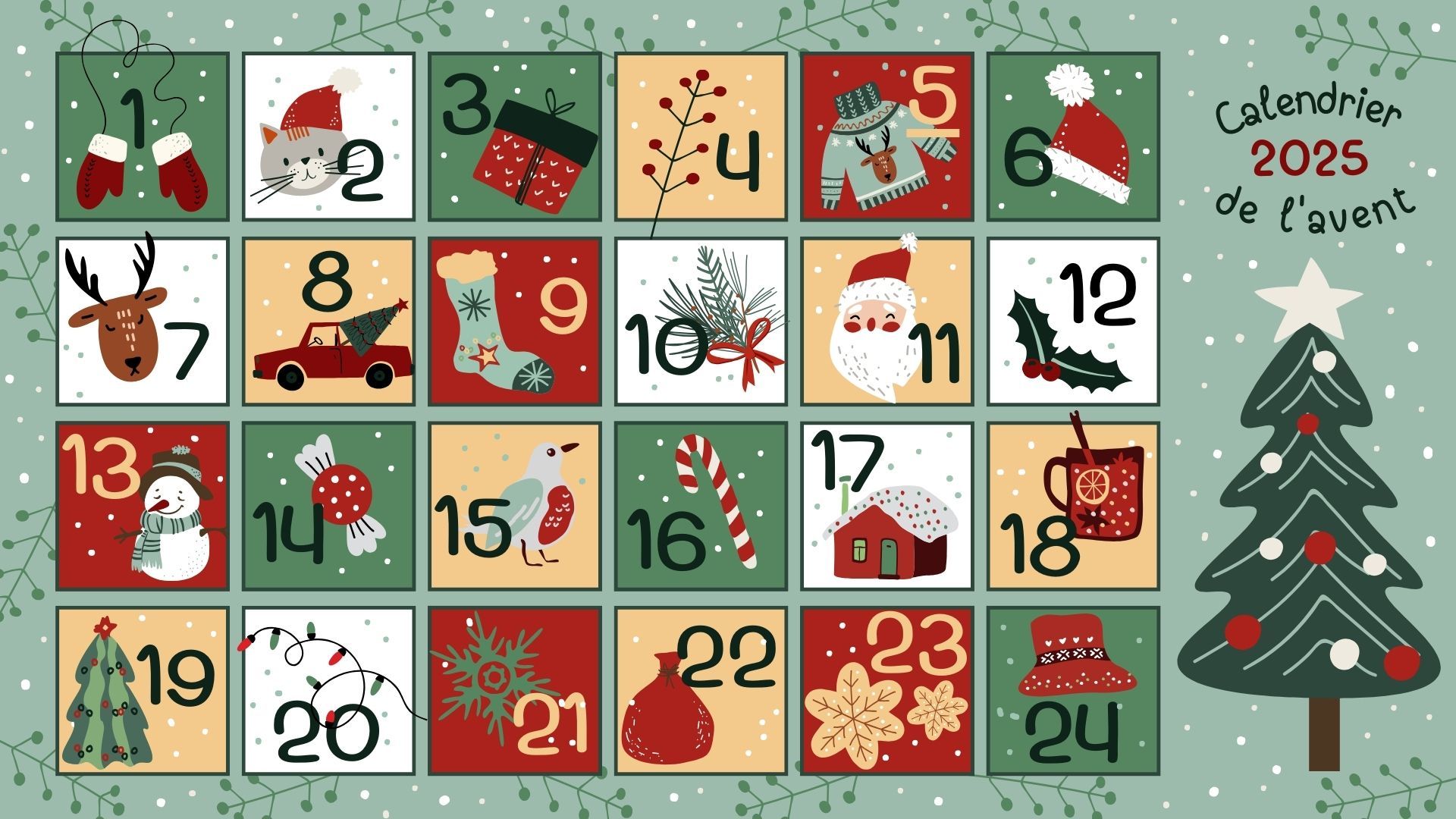 Calendrier de lavent 2025