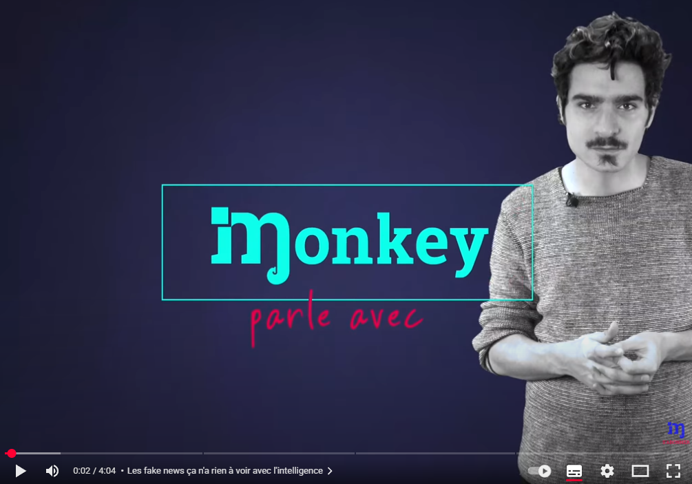 Monkey parle : Halte aux fake news - Ouverture dans un nouvel onglet