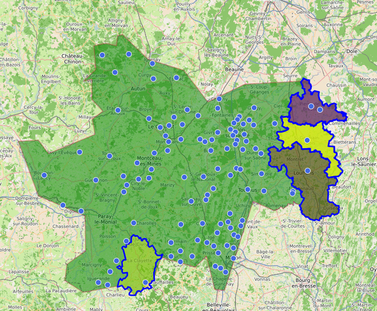 Carte des bibliothèques partenaires - Nouvel onglet